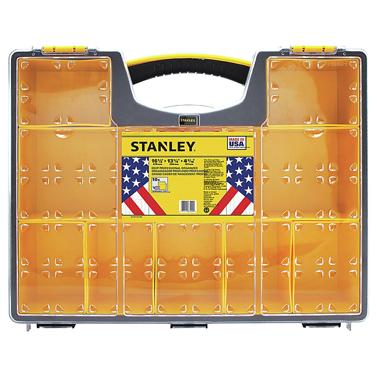 Stanley - STST14710 - 16.5 in. Organizer Black/Yellow