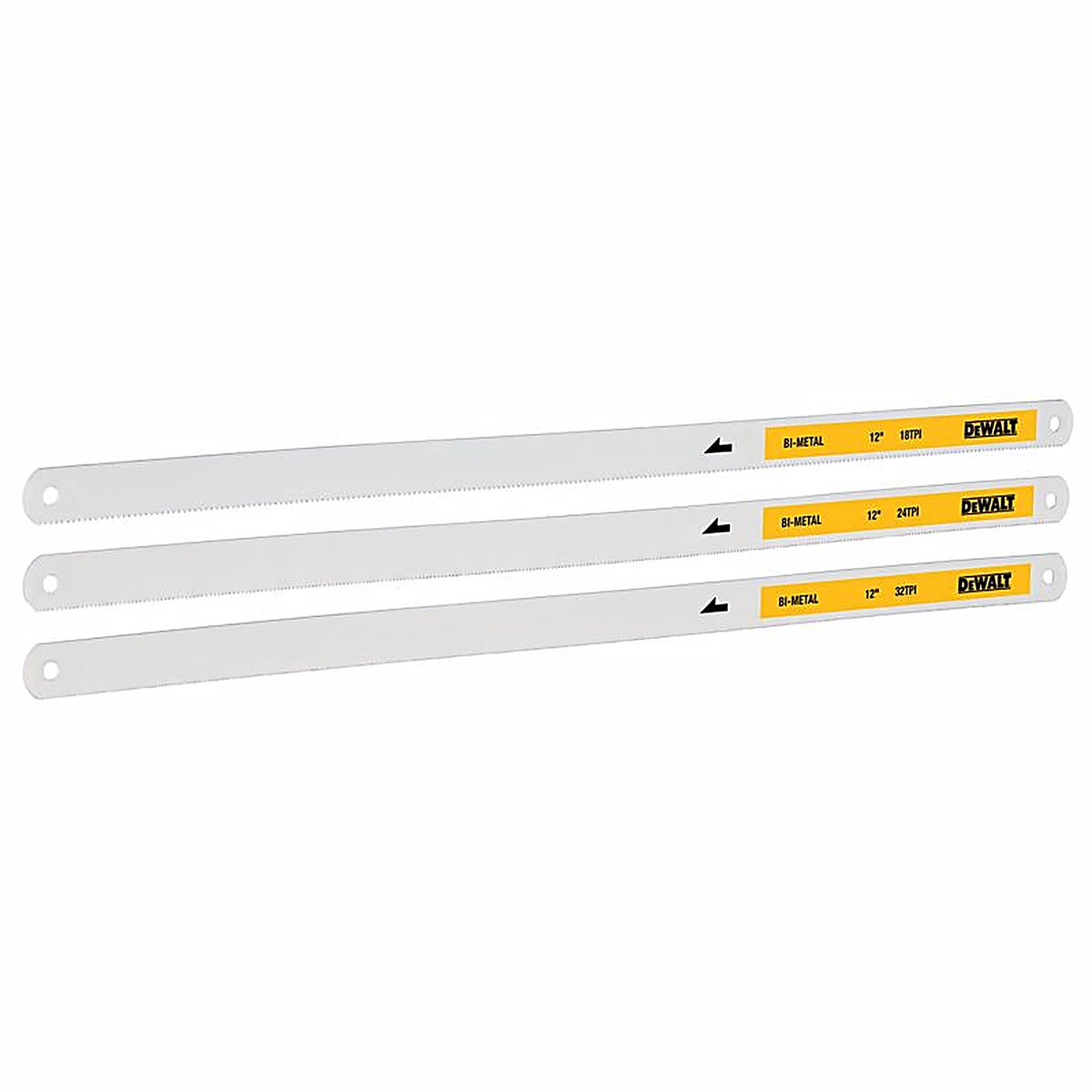 DeWalt - DWHT20558 - 12 in. Bi-Metal Hacksaw Blade Set 3 pk