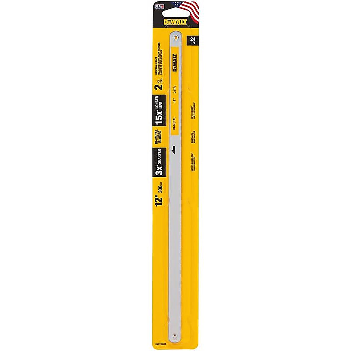 DeWalt - DWHT20552 - 12 in. Bi-Metal Hacksaw Blades 24 TPI 2 pk