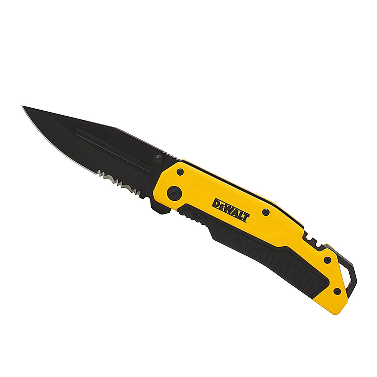 DeWalt - DWHT10313 - Black/Yellow 8CR13MOV Steel 8 in. Premium Pocket Knife
