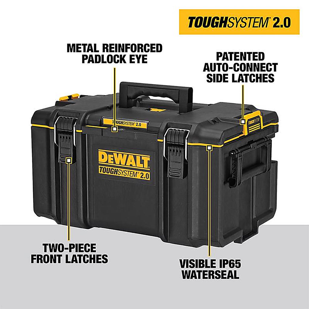 DeWalt - DWST08300 - ToughSystem 2.0 21.75 in. Large Tool Box Black/Yellow