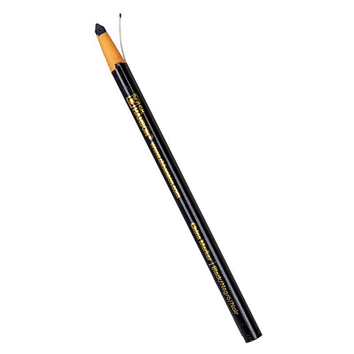 C.H. Hanson - 10391 - 6.8 in. L x 0.3 in. W China Marker Black Plastic 1/pc.