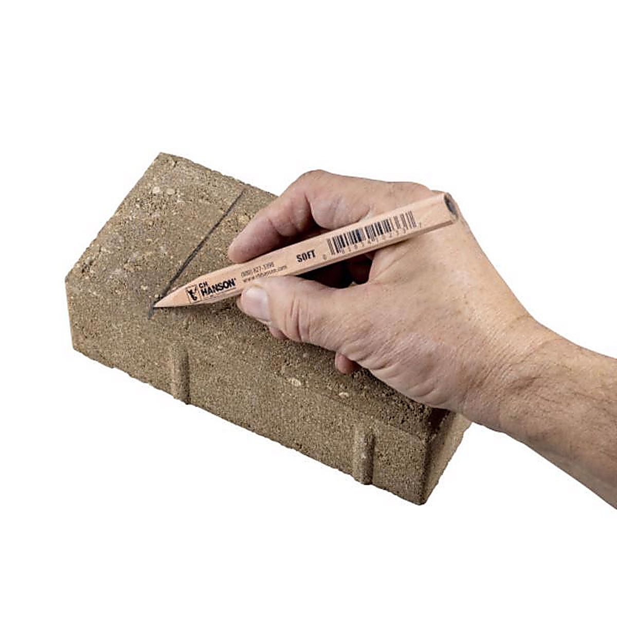 C.H. Hanson - 10233 - 7 in. L x 0.5 in. W Carpenter Pencil Beige Wood 1/pc.