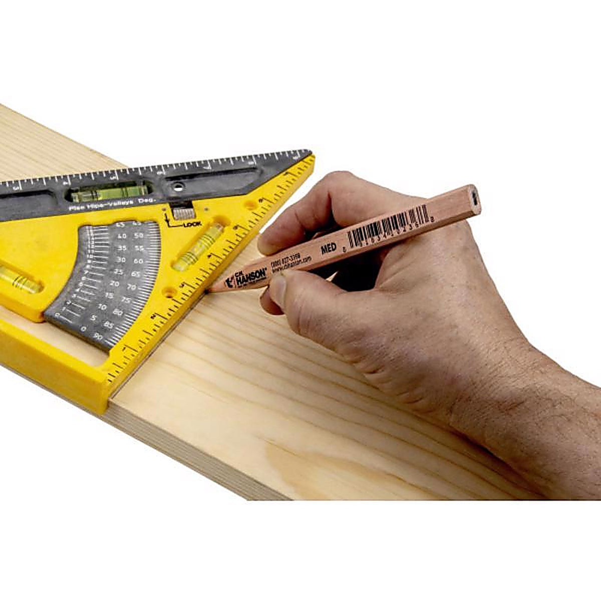 C.H. Hanson - 10236 - 7 in. L x 0.5 in. W Carpenter Pencil Beige Wood 1/pc.