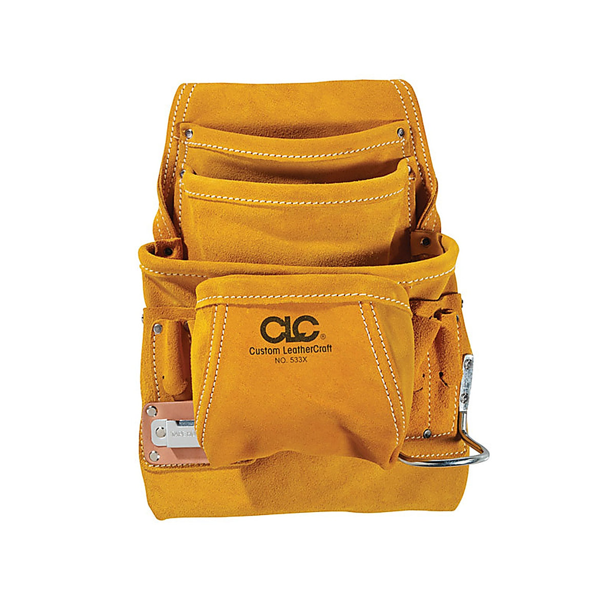 CLC - 533X - 7.75 in. W X 16 in. H Leather Tool Pouch 10 pocket Tan 1 pc