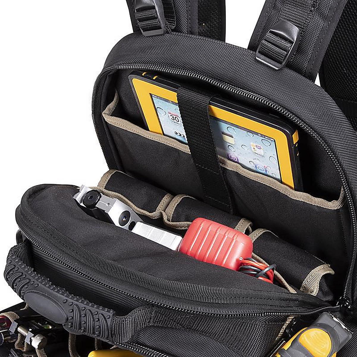 CLC - PB1133 - 13 in. W X 18 in. H Ballistic Polyester Backpack Tool Bag 38 pocket Black/Blue 1 pc