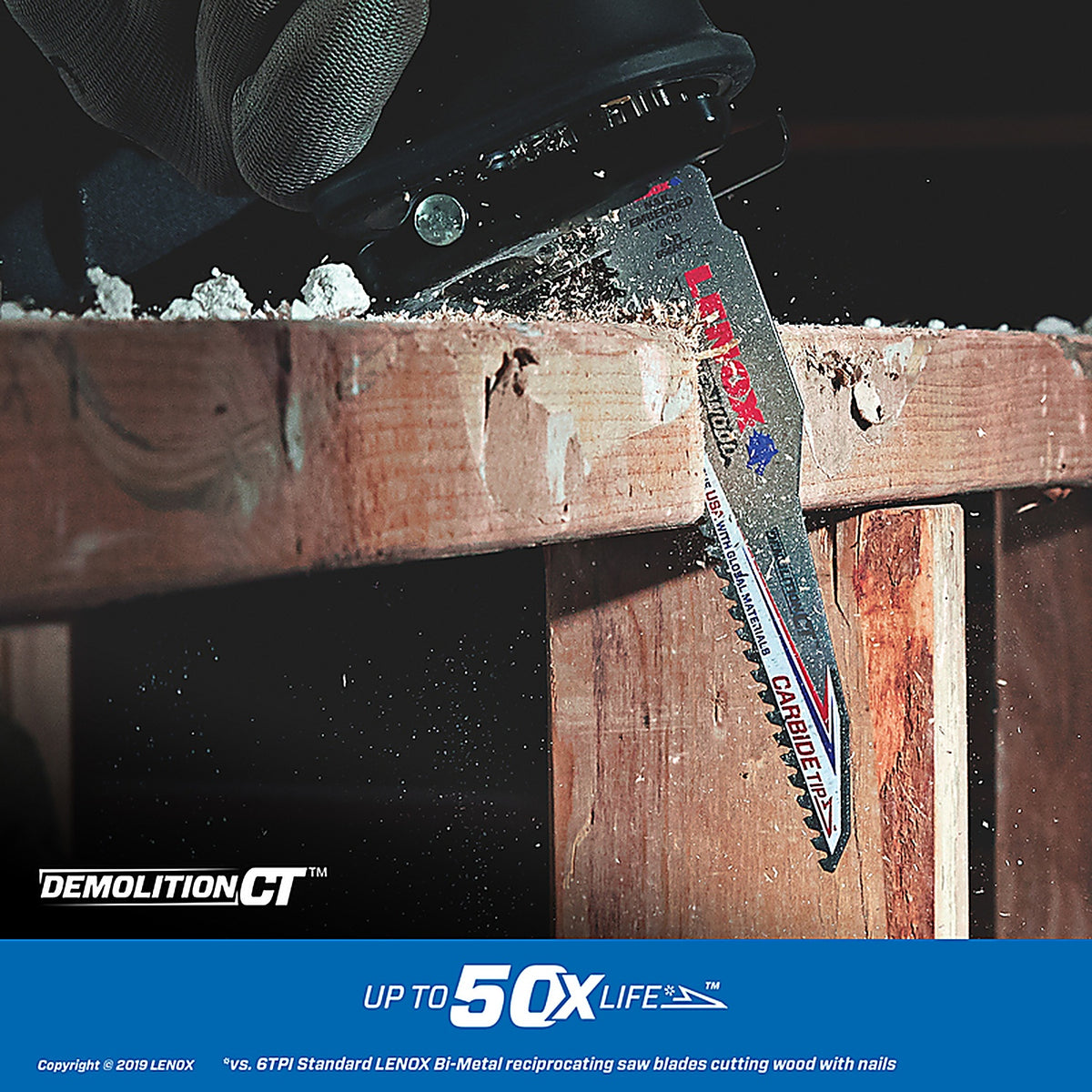Lenox - 1832146 - Demolition CT 12 in. Carbide Tipped Reciprocating Saw Blade 6 TPI 1 pc
