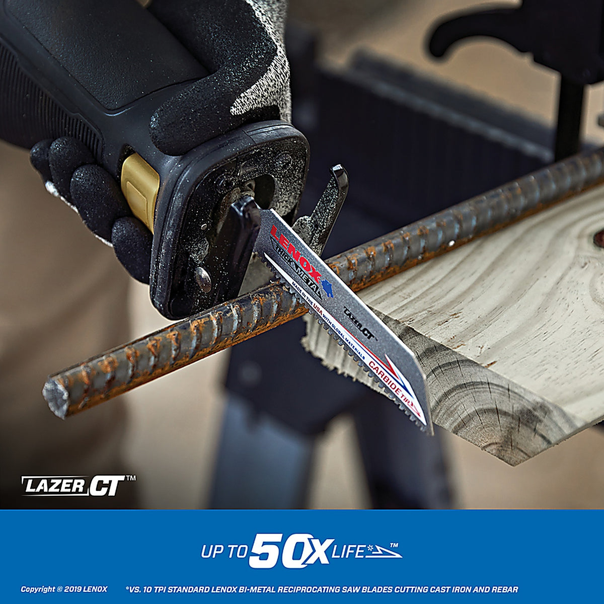 Lenox - 2014220 - Lazer CT 6 in. Carbide Tipped Reciprocating Saw Blade 8 TPI 1 pc