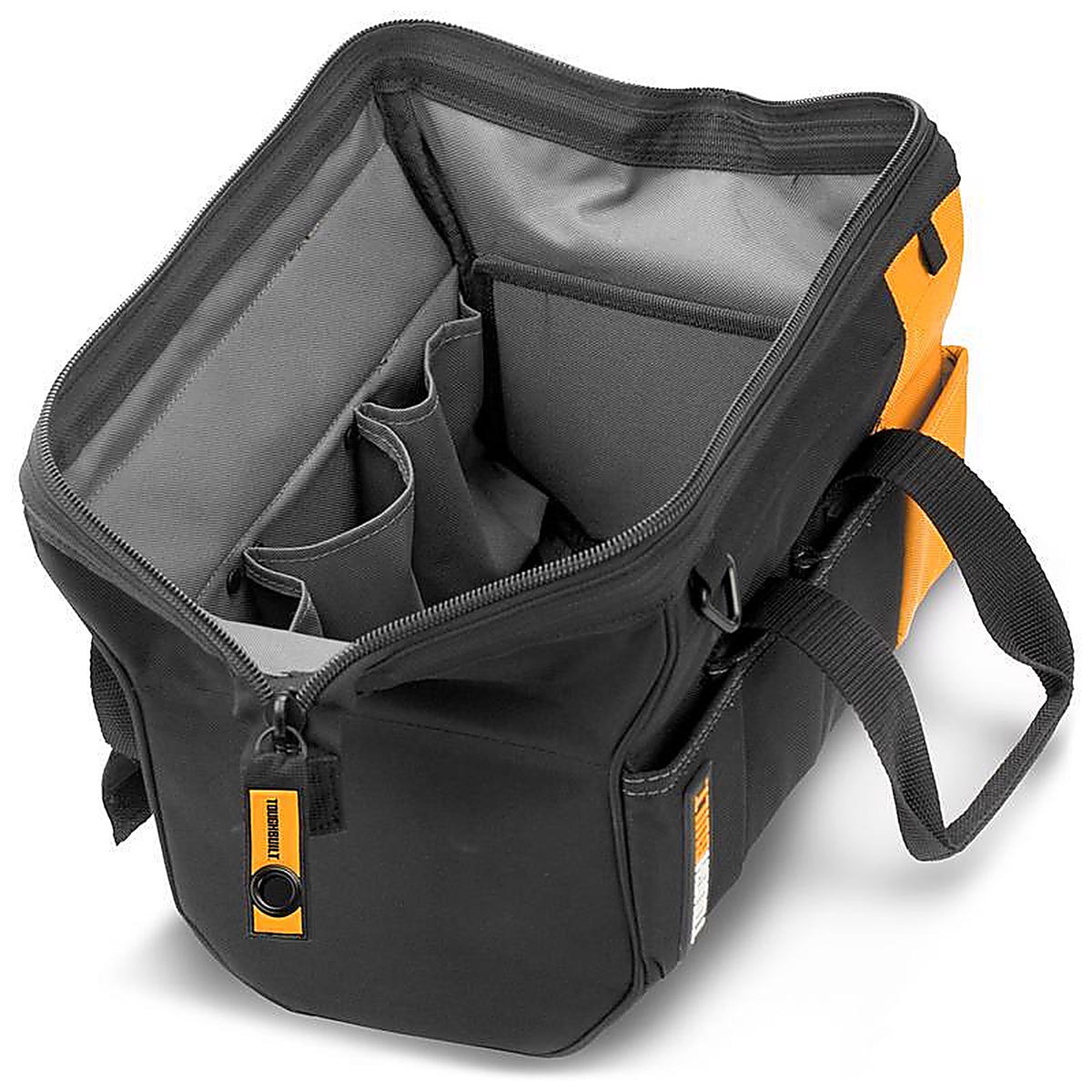 ToughBuilt - TB-60-12-1BES - 12 in. W X 8.75 in. H Polyester Massive Mouth Tool Bag 32 pocket Black/Gray/Orange 1 pc