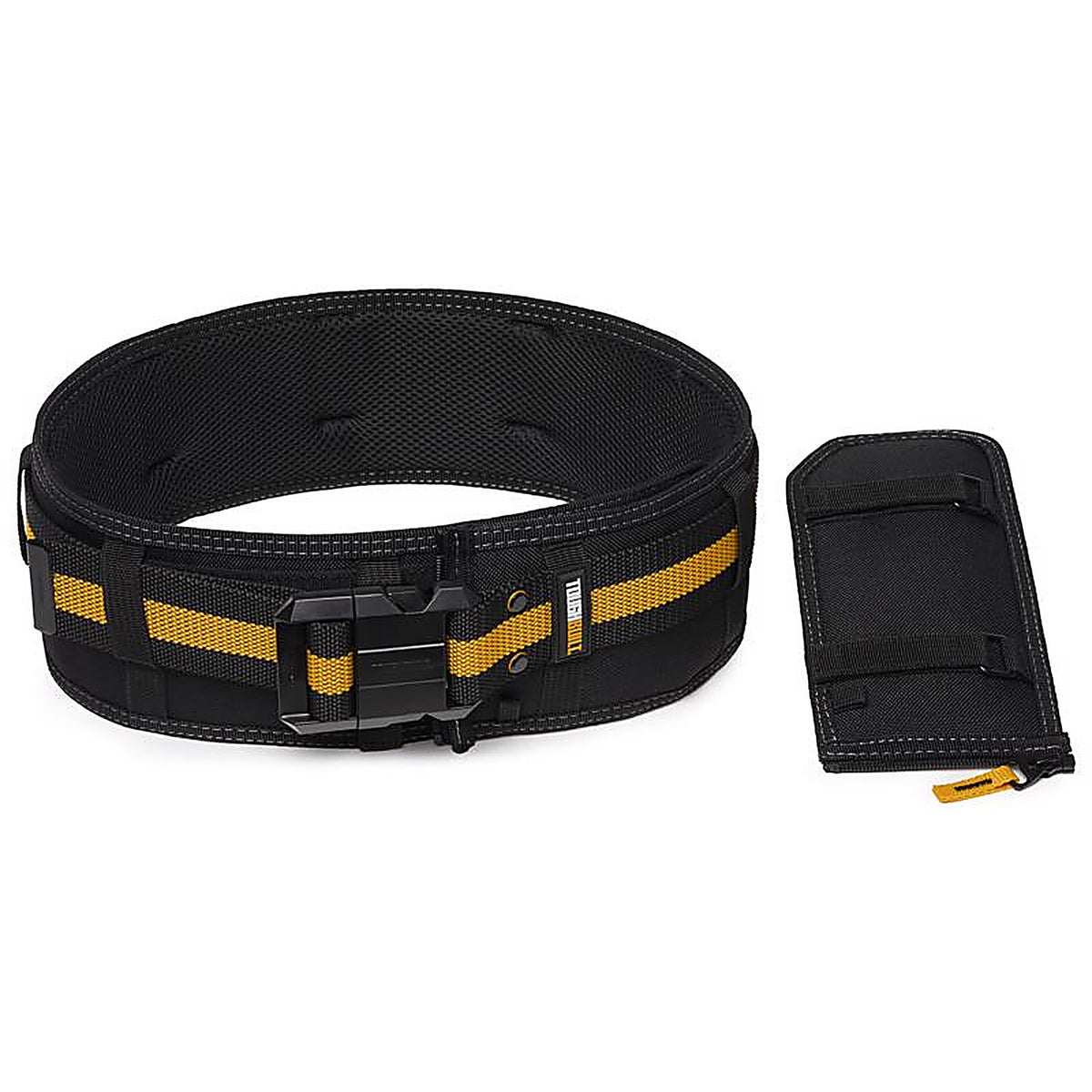 ToughBuilt - TB-CT-41P-2BES - Polyester Heavy Duty Padded Belt with Back Support 4.25 in. L X 13.5 in. H Black/Orange O