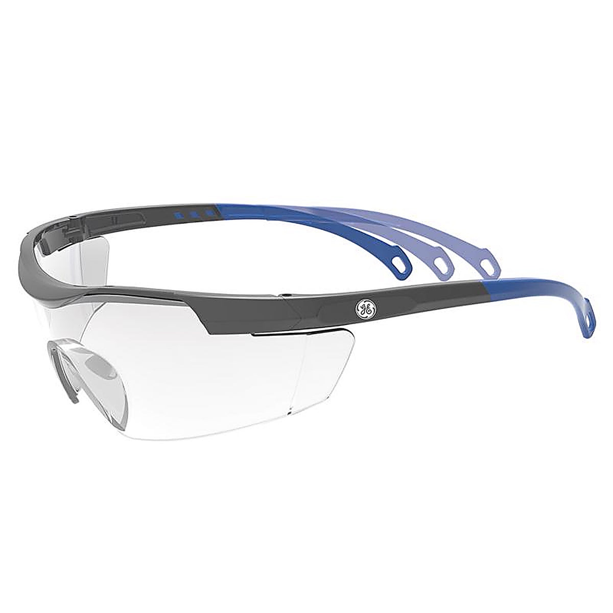 GE - GE101CAF - 01 Series Anti-Fog Impact-Resistant Safety Glasses Clear Lens Blue Frame 1 pk