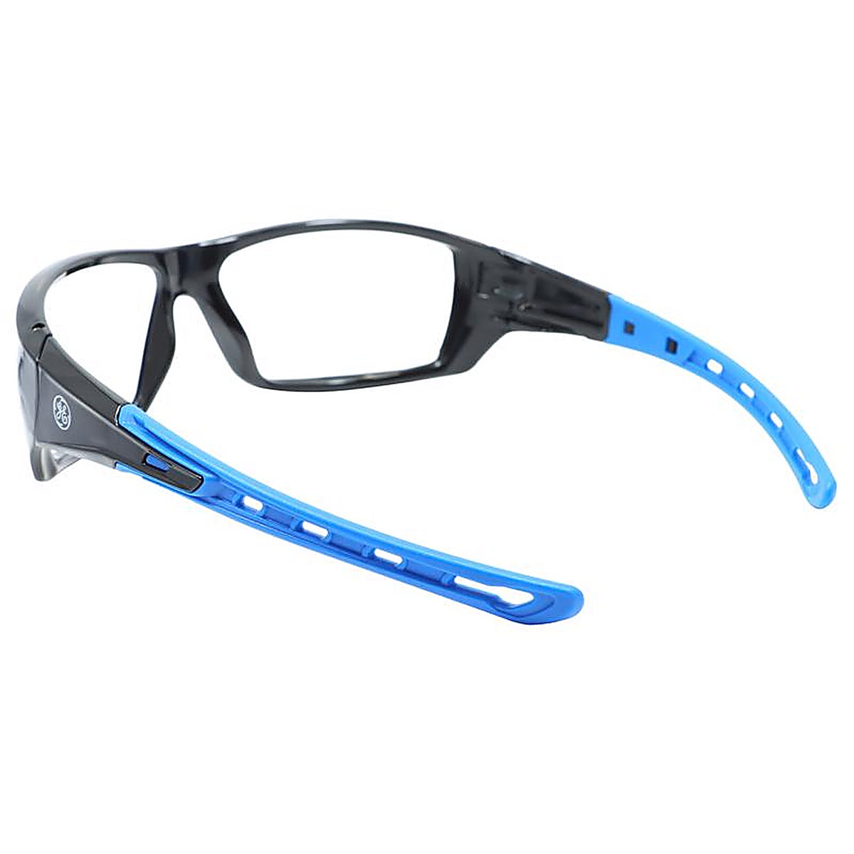 GE - GE104C - 04 Series Impact-Resistant Safety Glasses Clear Lens Black/Blue Frame 1 pk