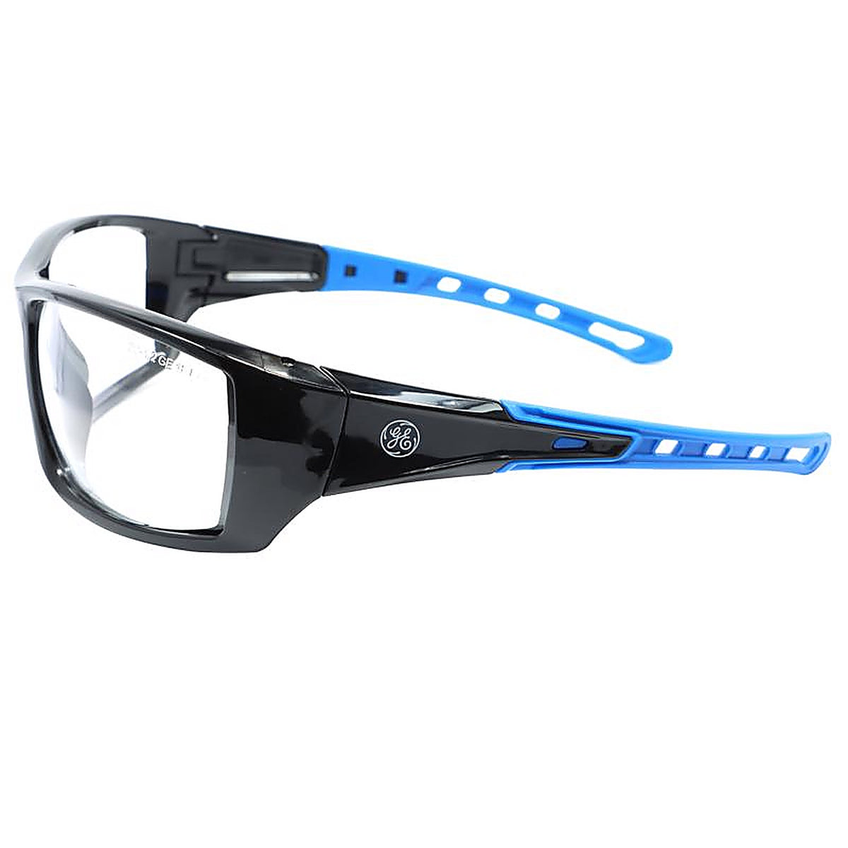 GE - GE104C - 04 Series Impact-Resistant Safety Glasses Clear Lens Black/Blue Frame 1 pk