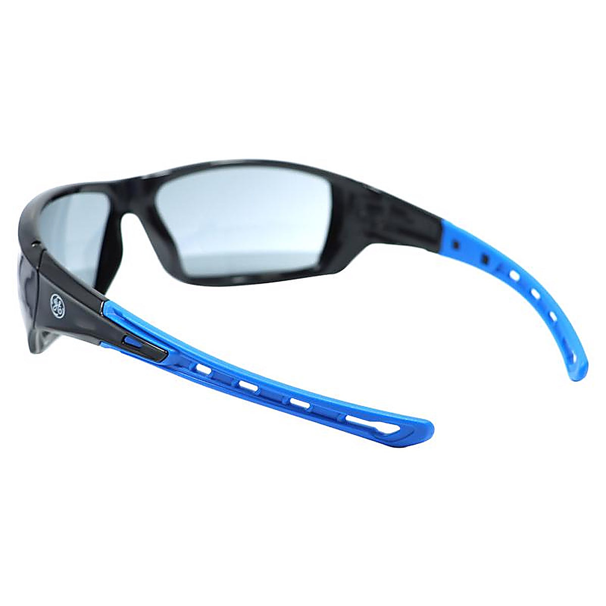GE - GE104SAF - 04 Series Anti-Fog Impact-Resistant Safety Glasses Smoke Lens Black/Blue Frame 1 pk