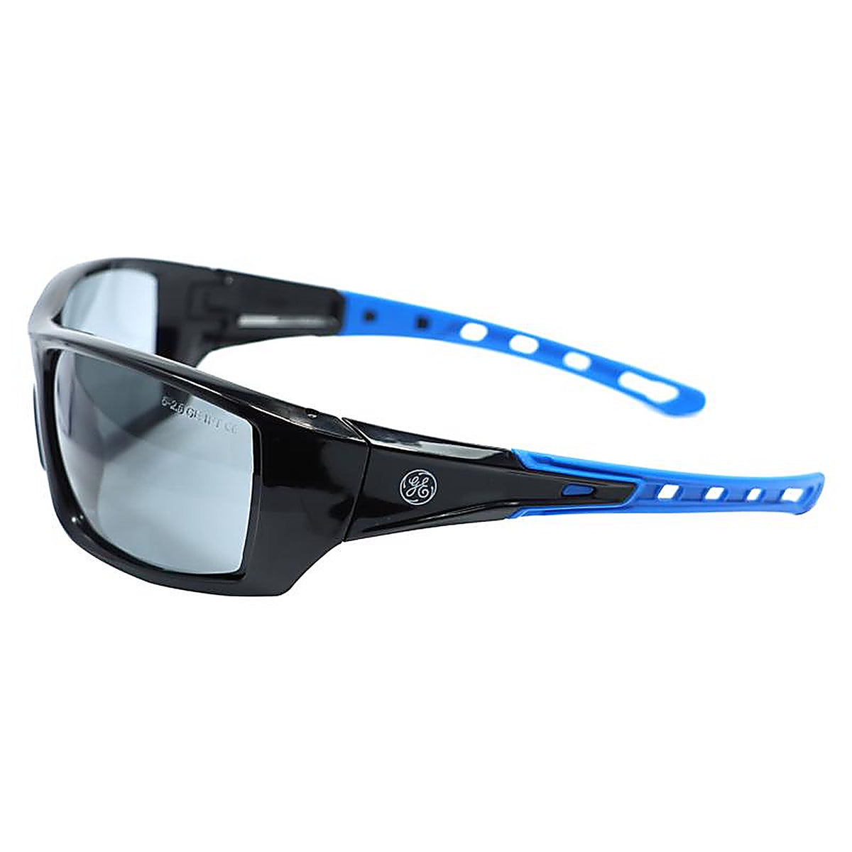 GE - GE104SAF - 04 Series Anti-Fog Impact-Resistant Safety Glasses Smoke Lens Black/Blue Frame 1 pk