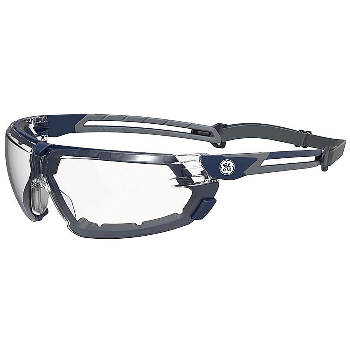 GE - GE111CAF - 11S Series Anti-Fog Impact-Resistant Safety Glasses Clear Lens Blue/Gray Frame 1 pk