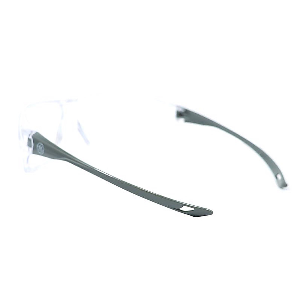 GE - GE203C - 03 Series Impact-Resistant Safety Glasses Clear Lens Gray Frame 1 pk