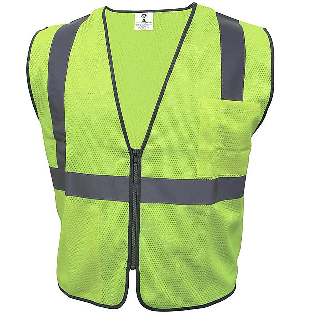 GE - GV076GXL - Reflective Safety Vest Green XL