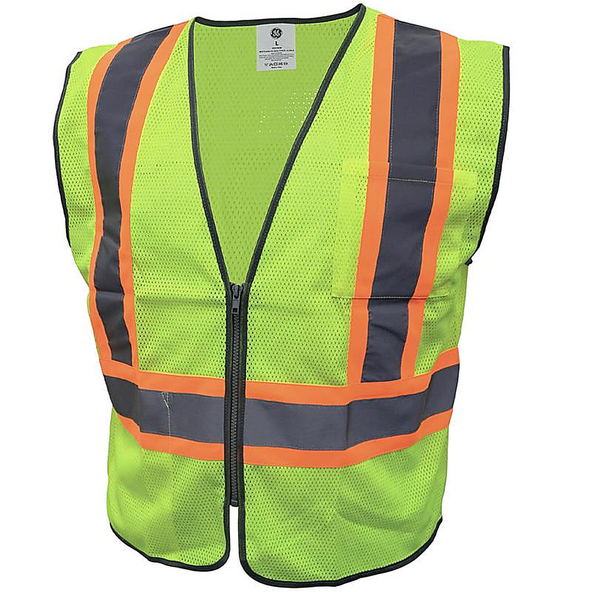 GE - GV078GL - Reflective Safety Vest Green L