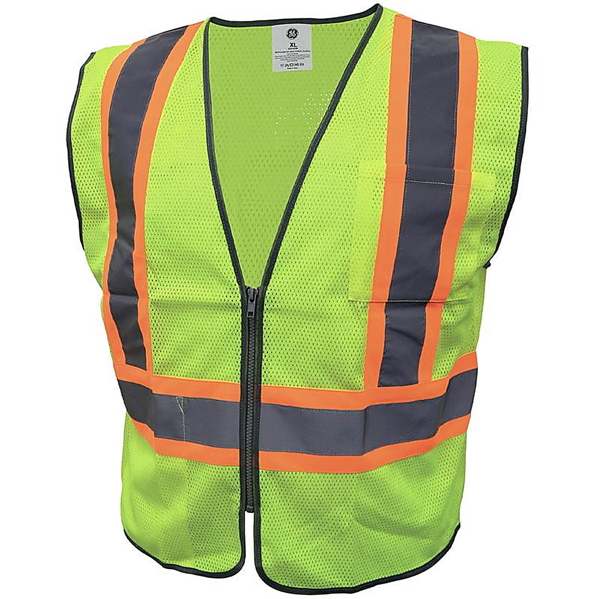 GE - GV078GXL - Reflective Safety Vest Green XL
