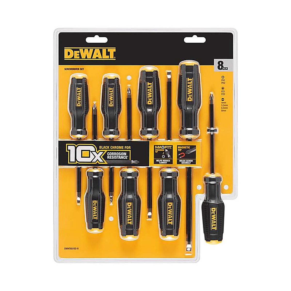 DeWalt - DWHT65102 - ToughSeries Demolition Screwdriver Set 8 pc