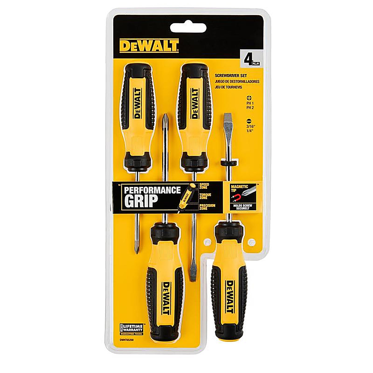 DeWalt - DWHT65200 - Fixed Bar Screwdriver Set 4 pc