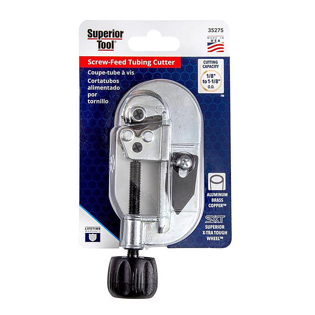 Superior Tool - 35275 - Pipe Cutter Black/Silver