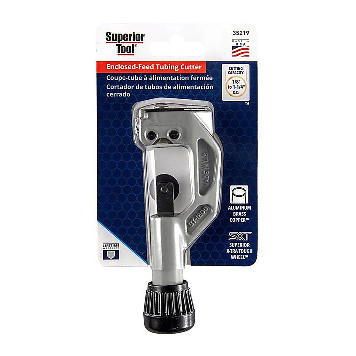 Superior Tool - 35219 - Pipe Cutter Black/Silver