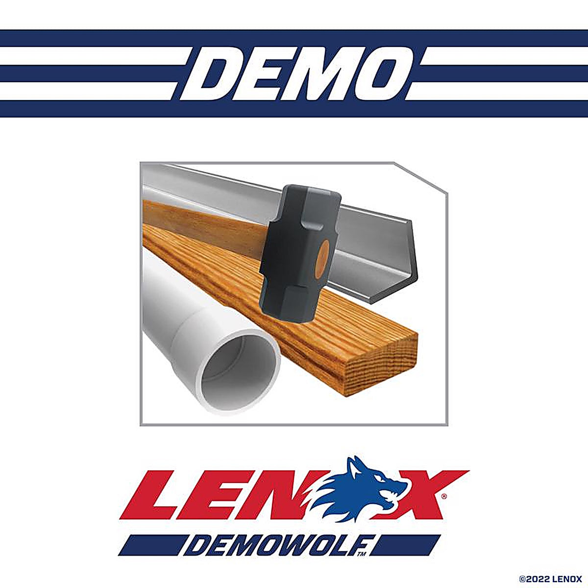 Lenox - LXAR950R - DEMOWOLF 9 in. Bi-Metal WAVE EDGE Reciprocating Saw Blade 10 TPI 5 pk