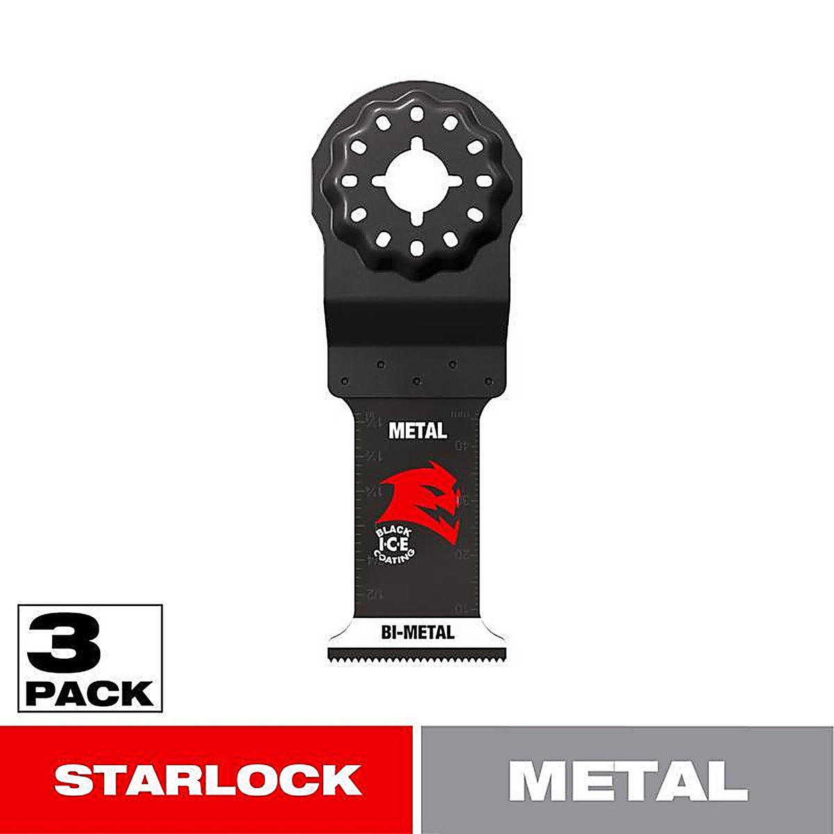 Diablo - DOS125BF3 - Starlock 1-1/4 in. W Bi-Metal Curved Contact Edge Oscillating Blade Metal 3 pk