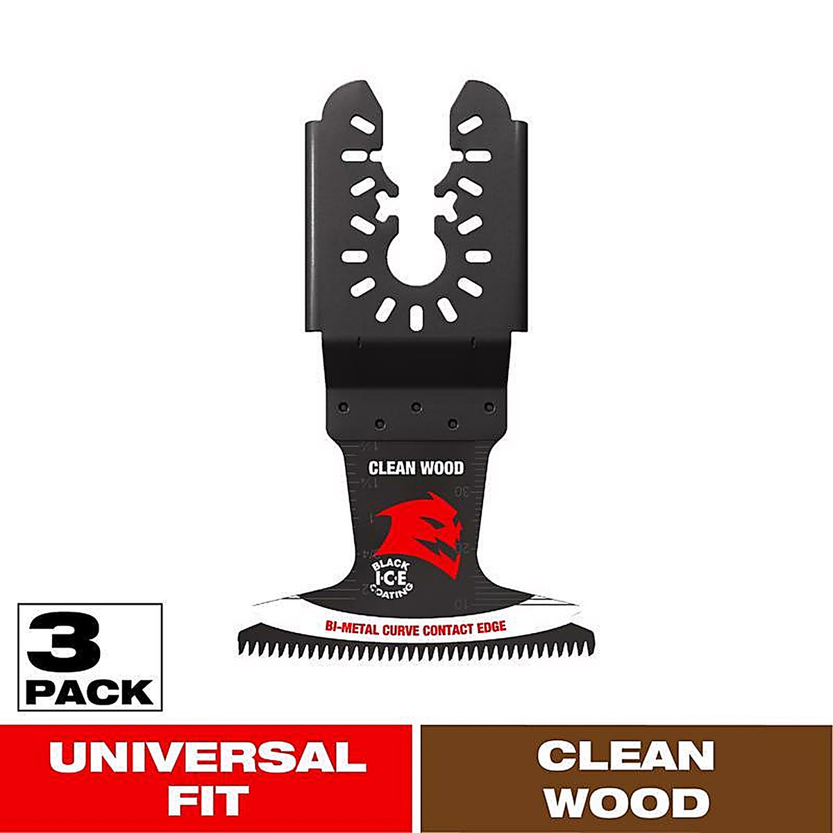 Diablo - DOU250JBW3 - 2-1/2 in. W Bi-Metal Curved Contact Edge Oscillating Blade Clean Wood 3 pk