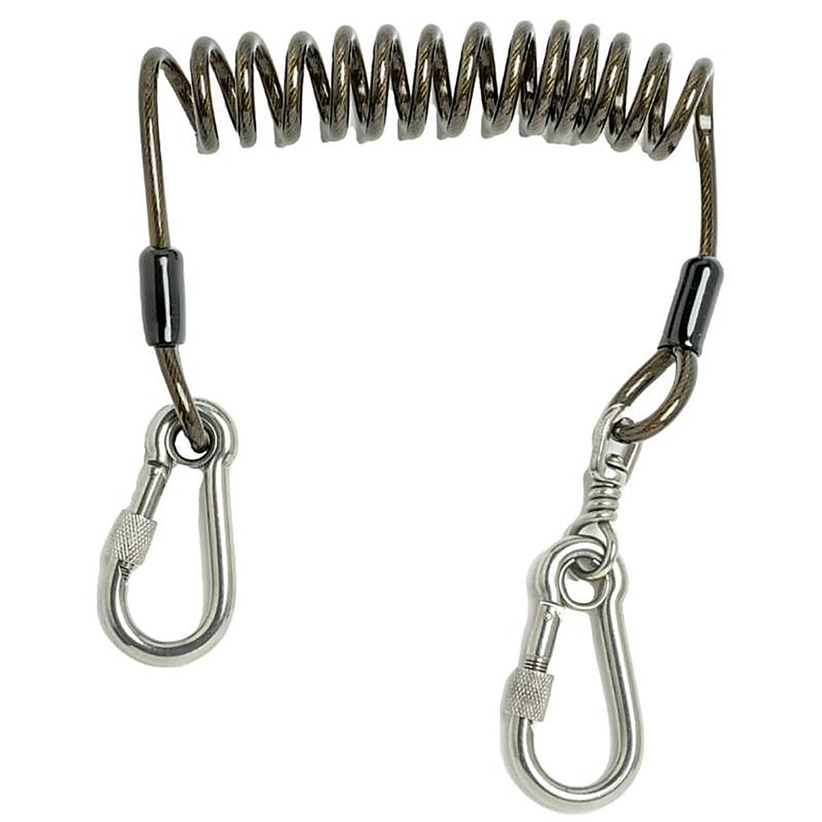 DeWalt - DXDP710900 - Stainless Steel Coiled Tool Lanyard 4 in. L 2 lb. cap. Silver 1 pc