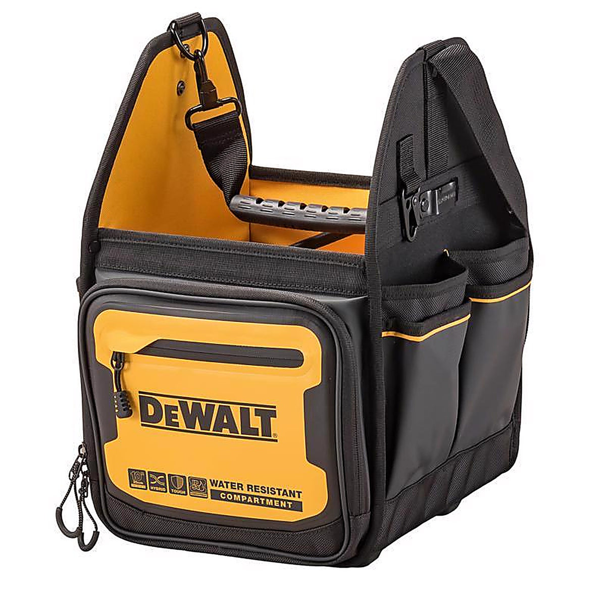 DeWalt - DWST560105 - Ballistic Nylon Electrician Tote Tote Bag 34 pocket Black/Yellow 1 pc
