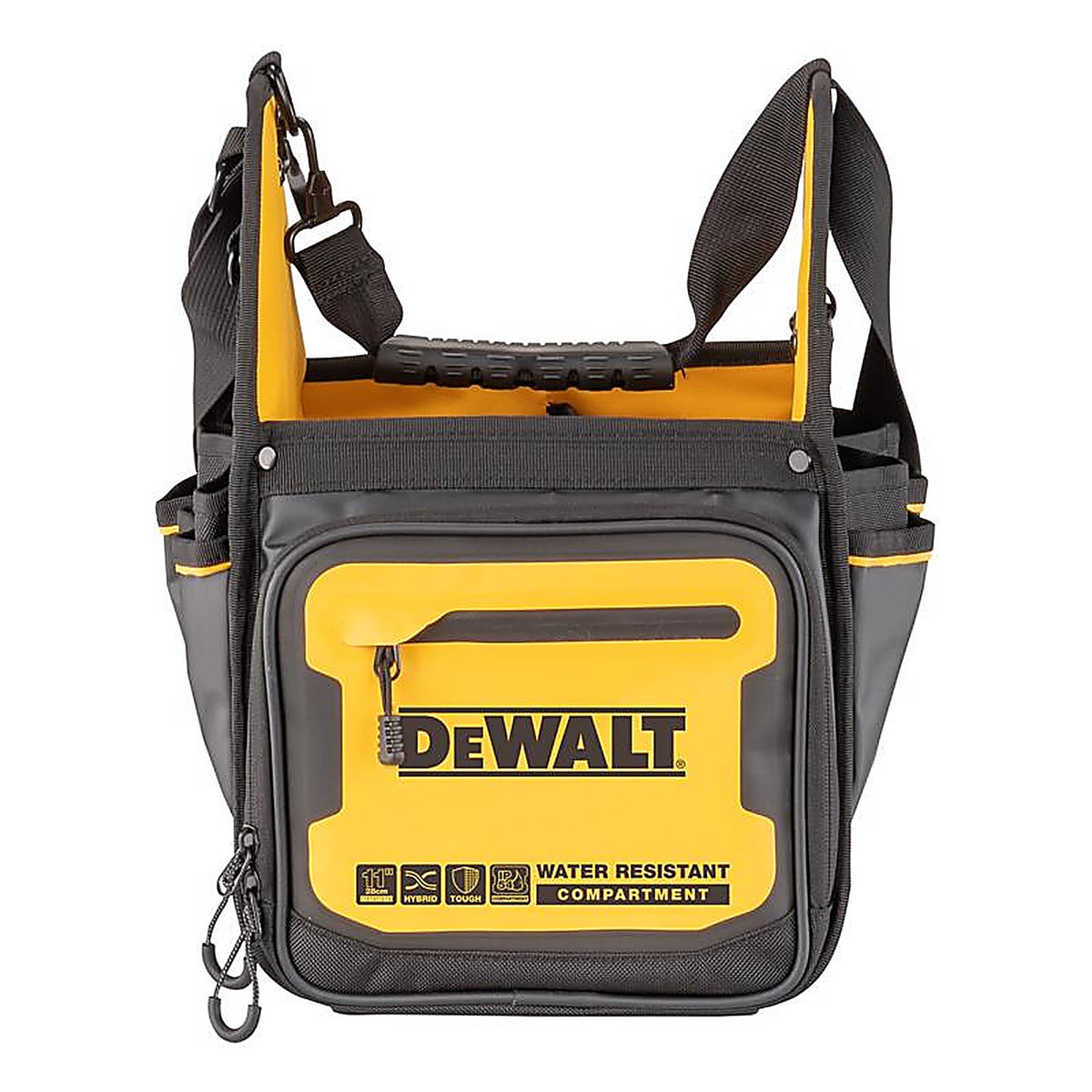 DeWalt - DWST560105 - Ballistic Nylon Electrician Tote Tote Bag 34 pocket Black/Yellow 1 pc