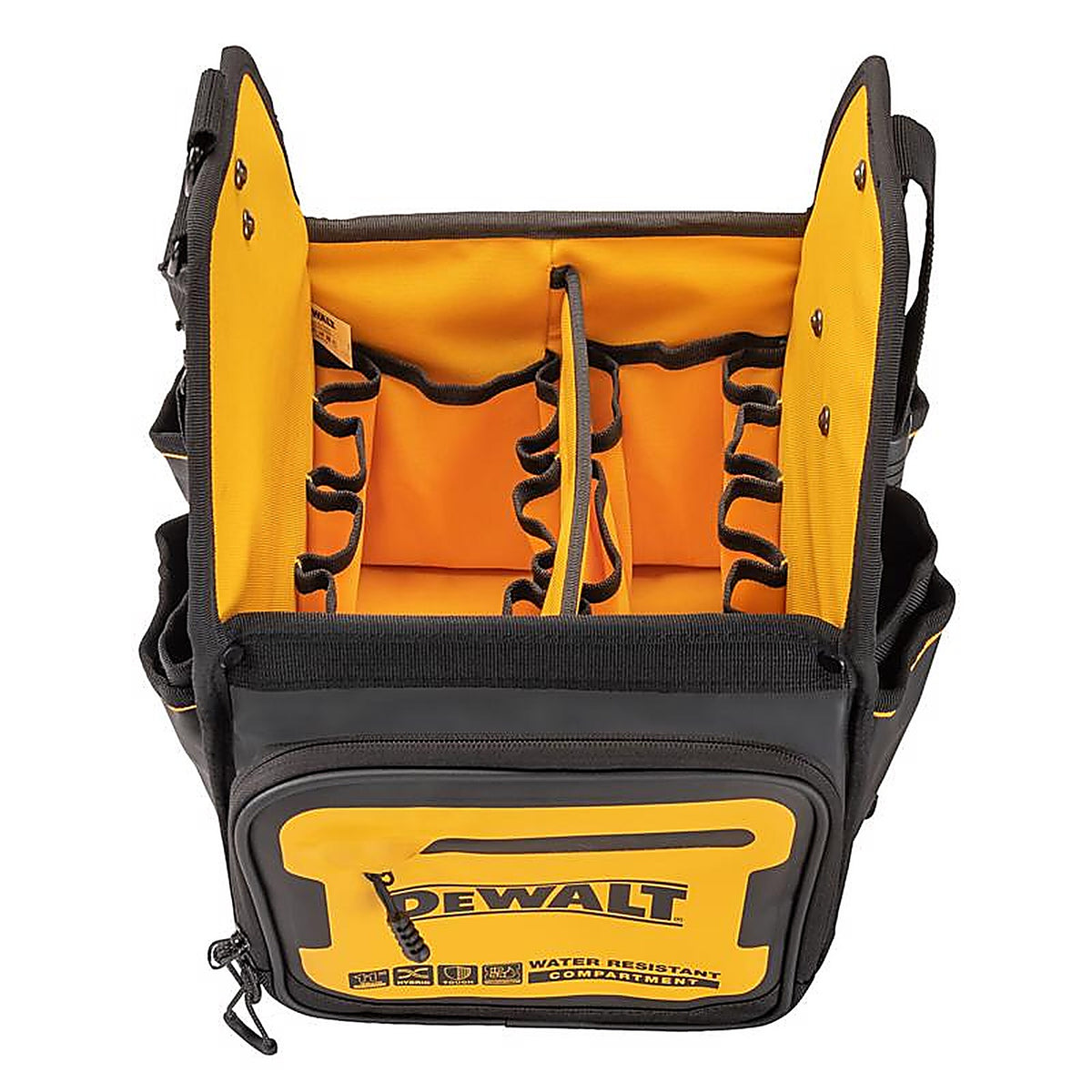 DeWalt - DWST560105 - Ballistic Nylon Electrician Tote Tote Bag 34 pocket Black/Yellow 1 pc