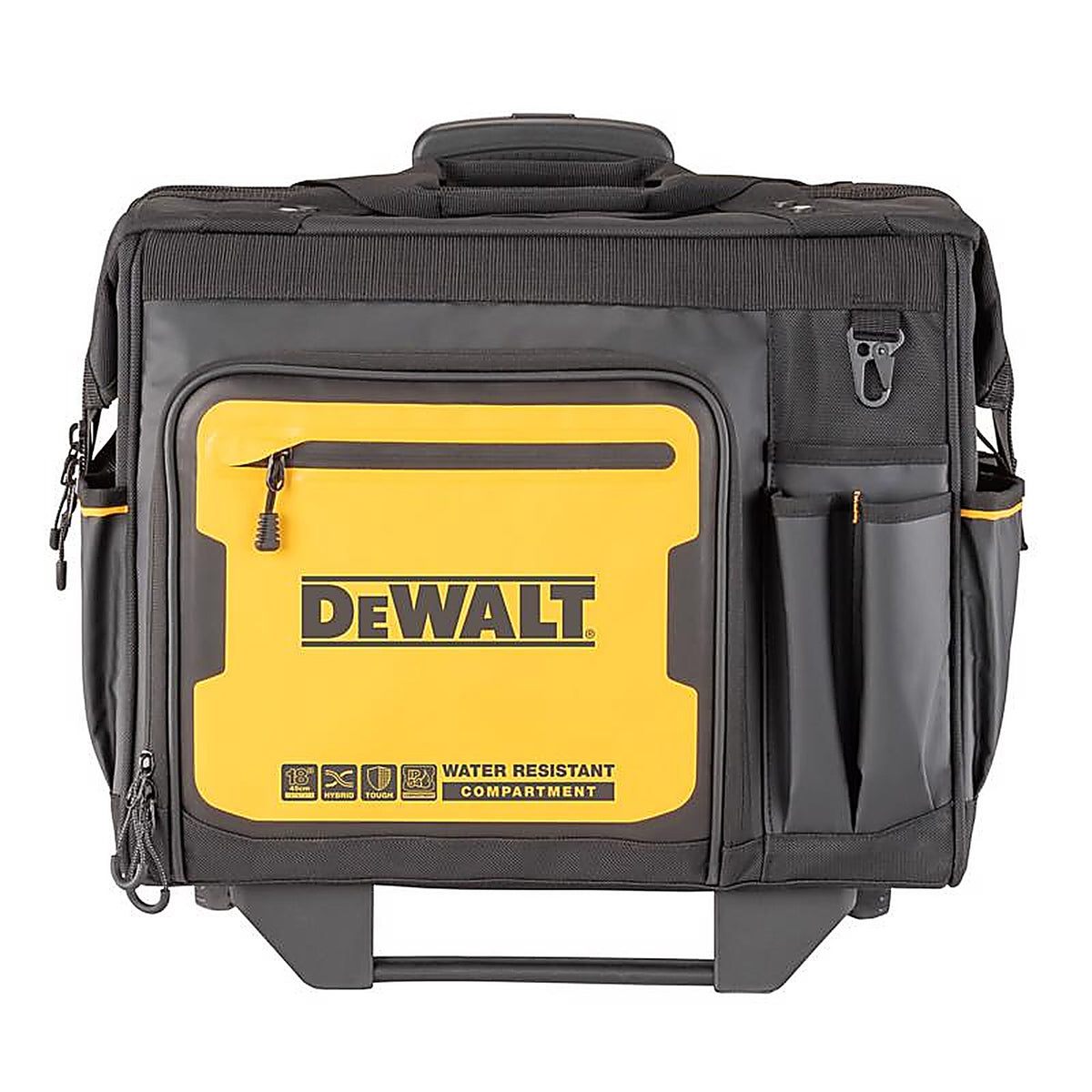DeWalt - DWST560107 - Ballistic Nylon Tool Bag On Wheels Roller Tool Bag 27 pocket Black/Yellow 1 pc