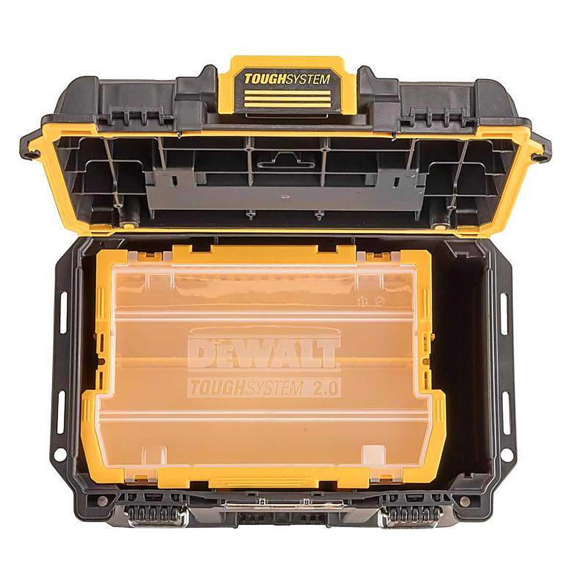 DeWalt - DWST08035 - ToughSystem 2.0 15.3 in. Deep Half Tool Box Black/Yellow