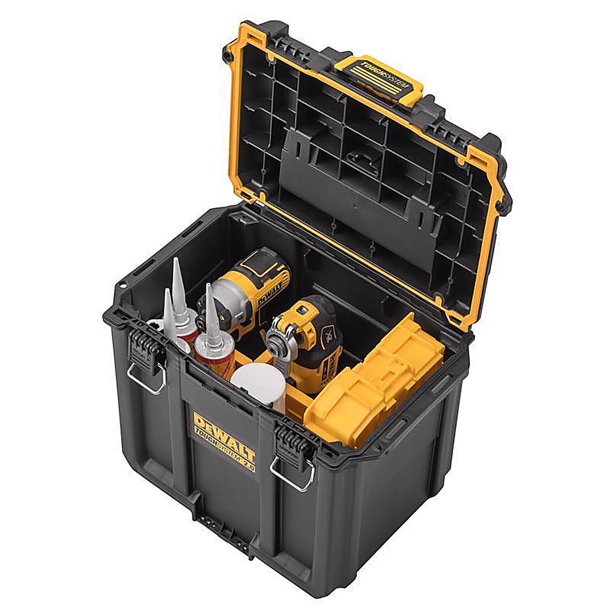 DeWalt - DWST08035 - ToughSystem 2.0 15.3 in. Deep Half Tool Box Black/Yellow