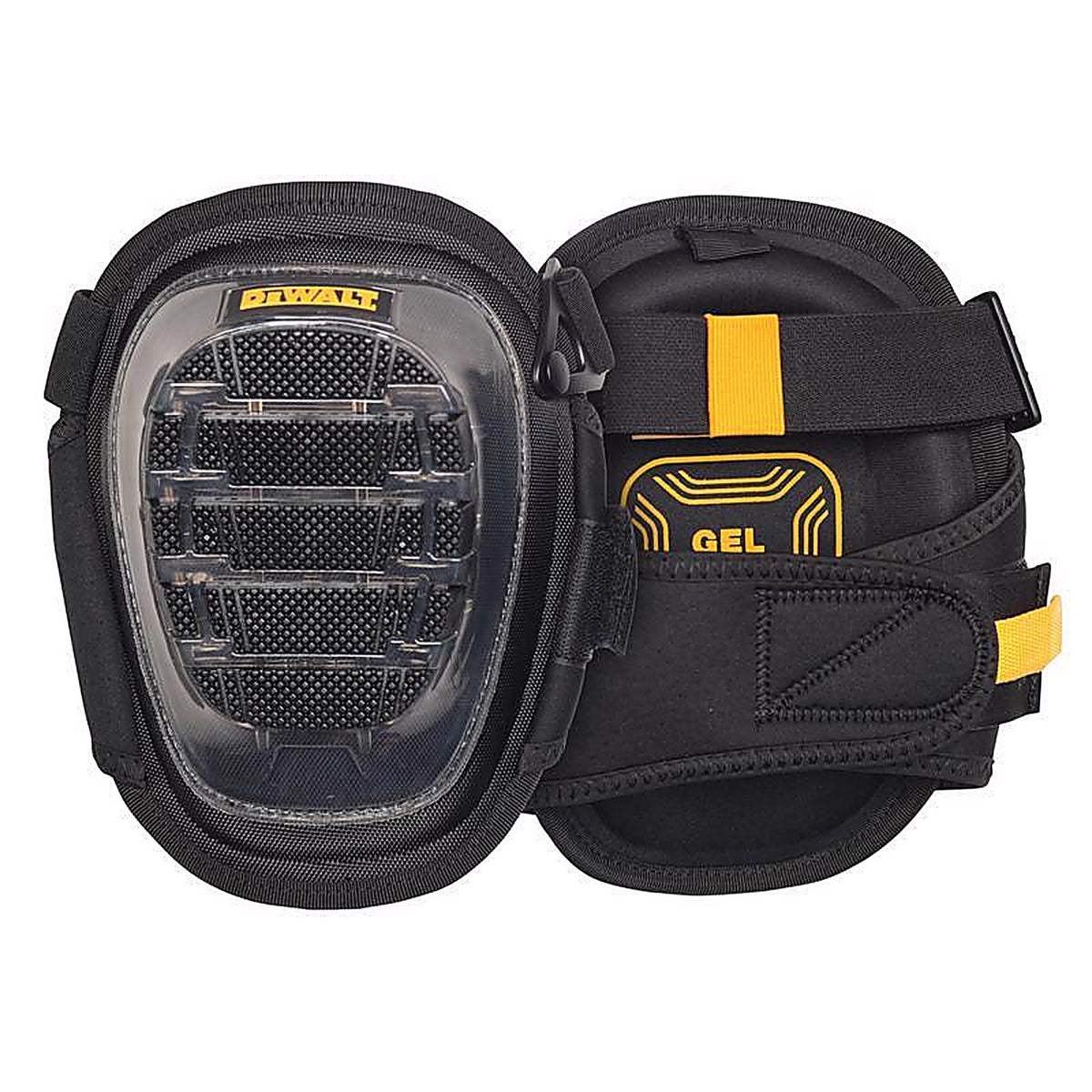 DeWalt - DWST590012 - 9.3 in. L X 7.25 in. W Gel/Thermoplastic Elastomers Stabilized Knee Pads Black/Yellow One Siz