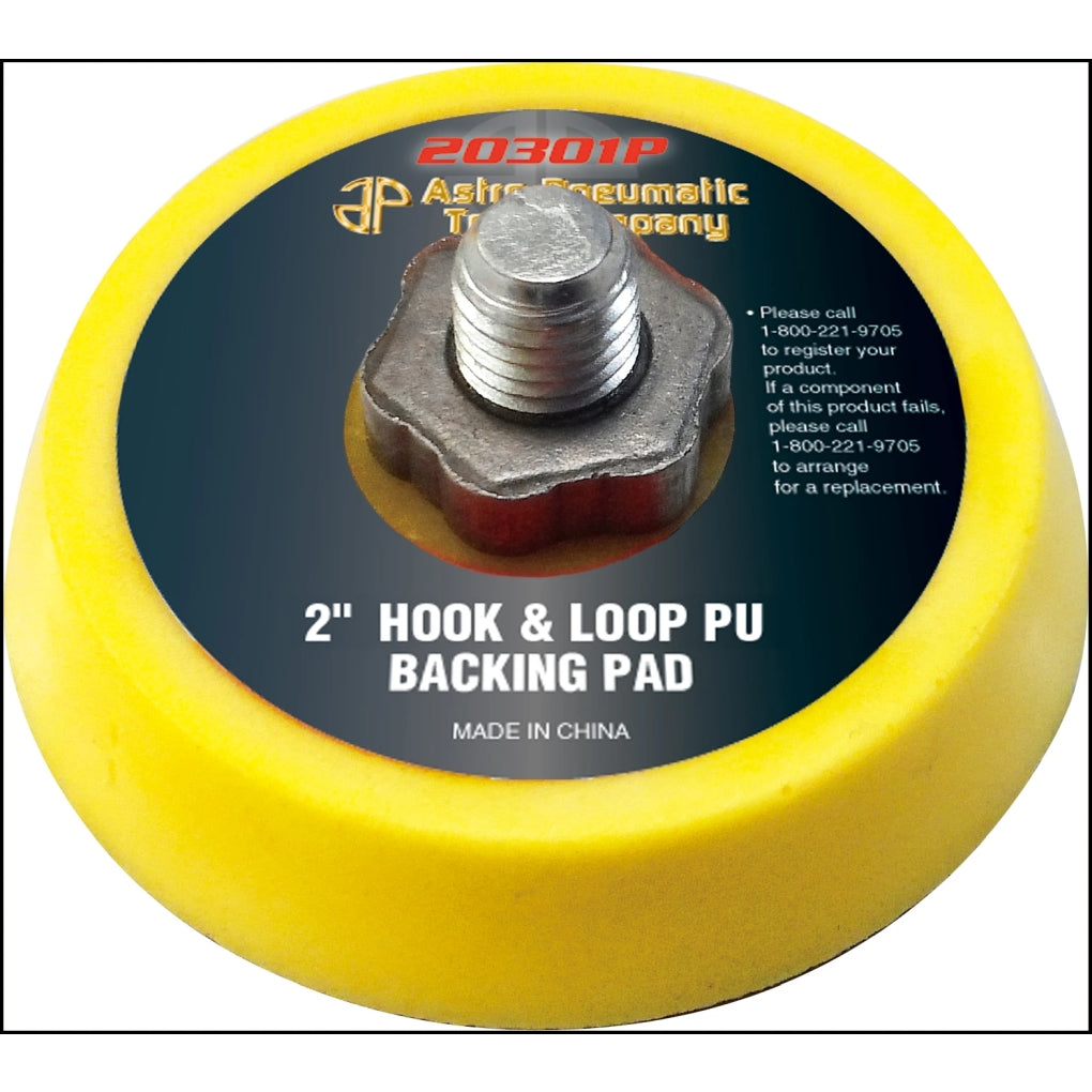Astro Pneumatic|20301P|Backing Pad, 2 in, Hook and Loop Attachment