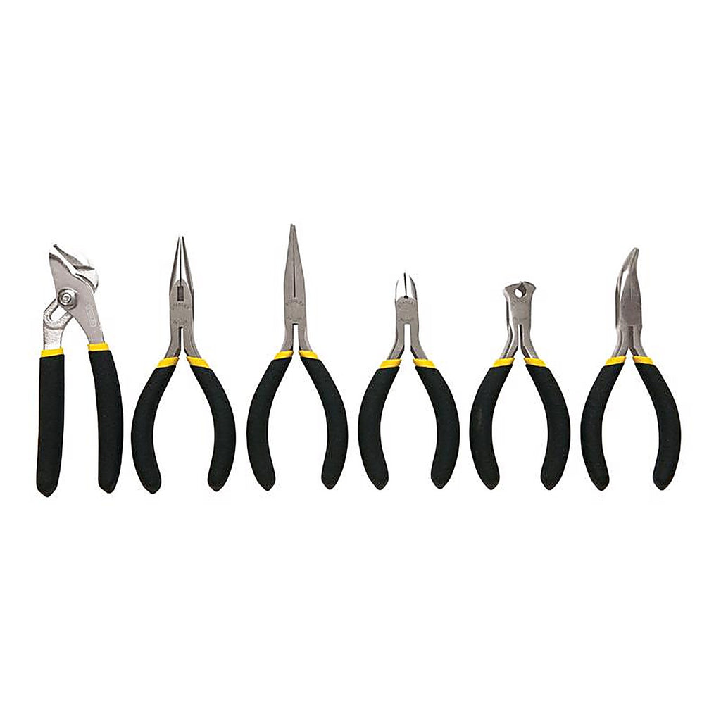 Stanley - 84-079 - 6 pc Steel Bi-Material Mini Pliers Set