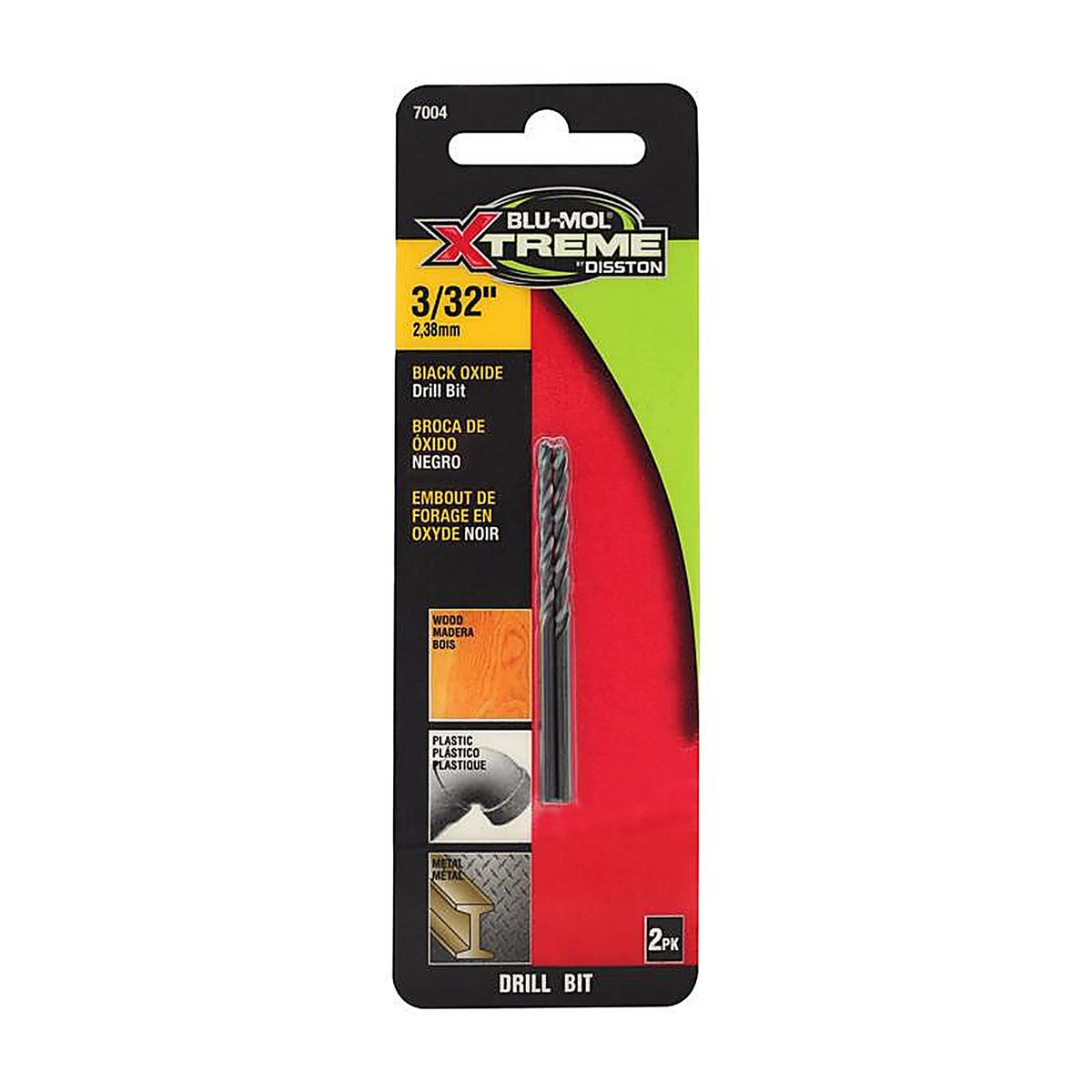 Blu-Mol - E0217004 - Xtreme 3/32 in. High Speed Steel Drill Bit 1 pk
