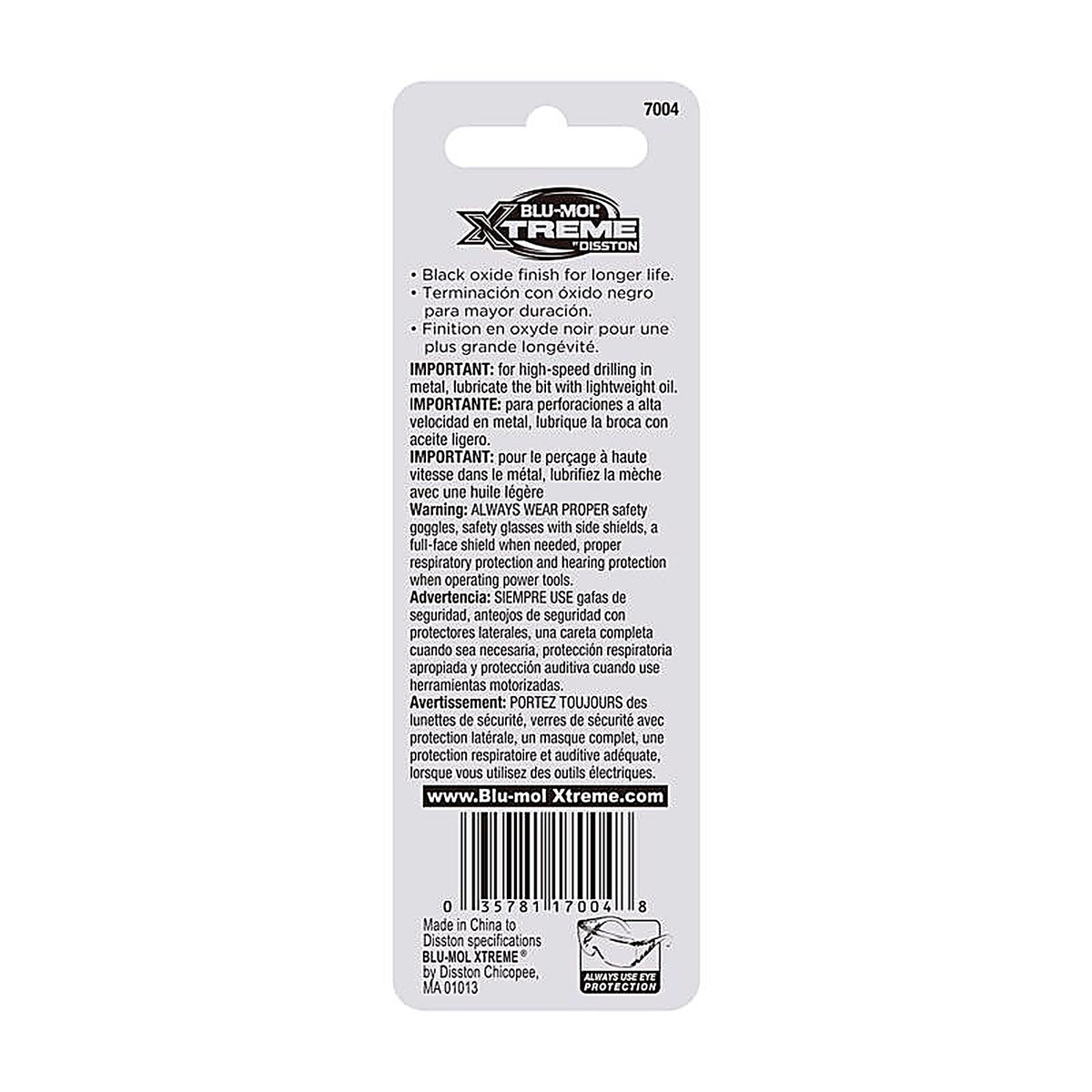 Blu-Mol - E0217004 - Xtreme 3/32 in. High Speed Steel Drill Bit 1 pk