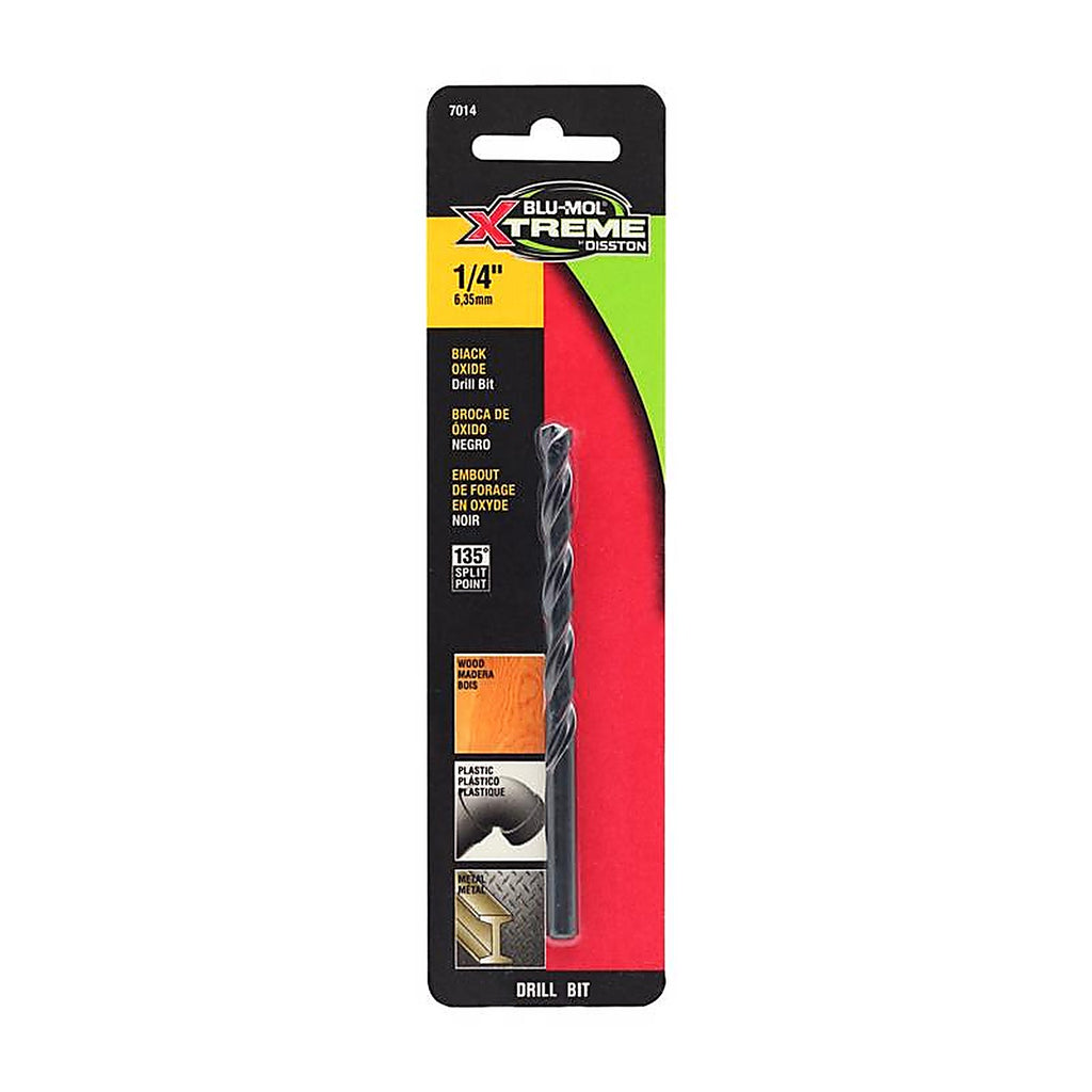 Blu-Mol - E0217014 - Xtreme 1/4 in. High Speed Steel Drill Bit 1 pk
