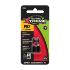 Blu-Mol - E0217062 - Xtreme Phillips #2 X 1 in. L P2 Impact Insert Bit Set S2 Tool Steel 2 pc