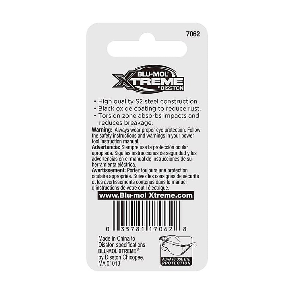 Blu-Mol - E0217062 - Xtreme Phillips #2 X 1 in. L P2 Impact Insert Bit Set S2 Tool Steel 2 pc