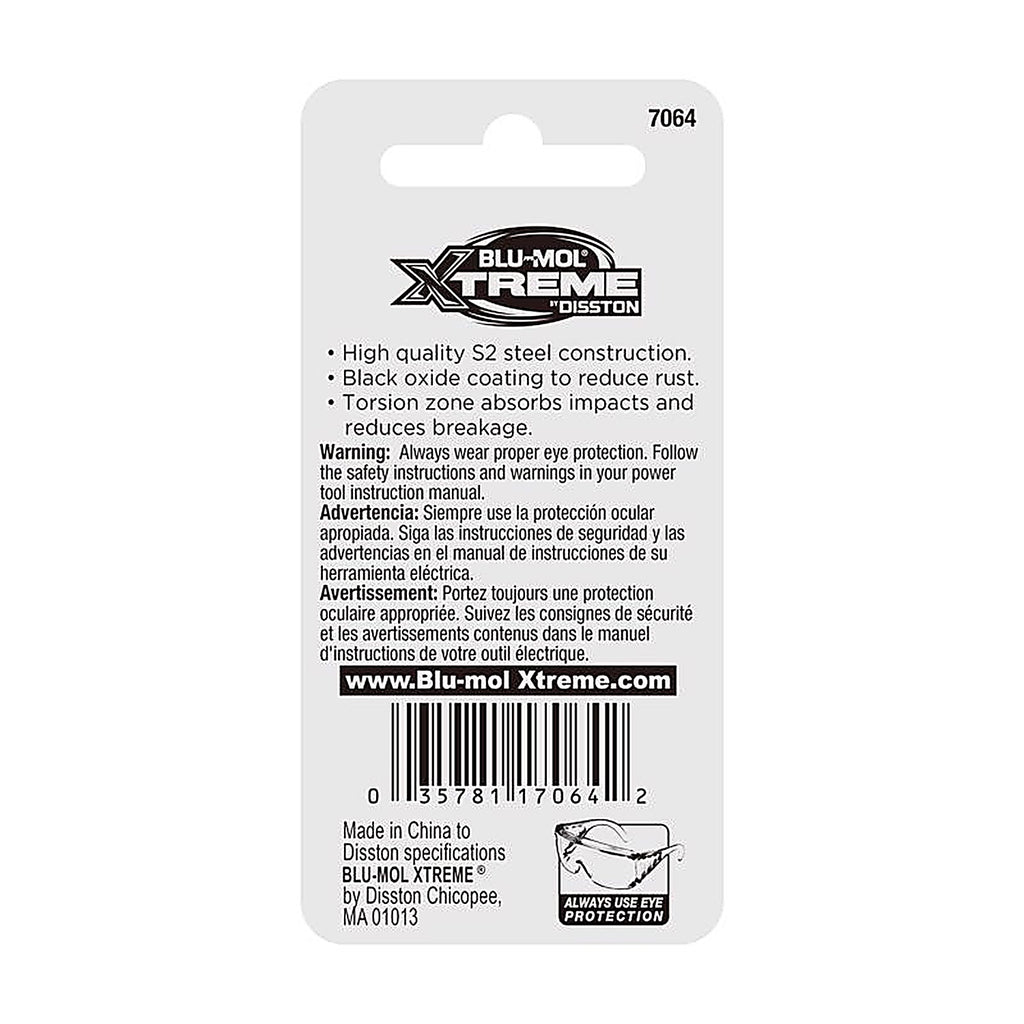 Blu-Mol - E0217064 - Xtreme Slotted #3/#4 X 1 in. L Screwdriver Bit S2 Tool Steel 2 pc