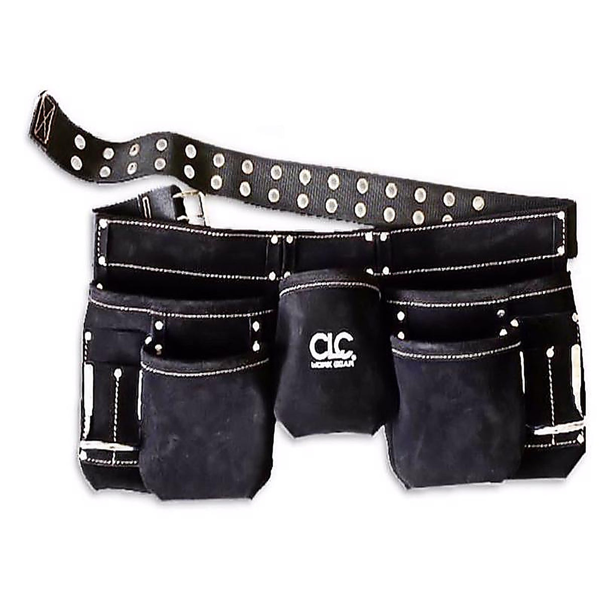 CLC - 661X - 11 pocket Suede Leather Apron Pouch Black 29 in. 49 in.
