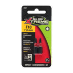 Blu-Mol - E0217067 - Xtreme Torx 10 X 1 in. L Screwdriver Bit S2 Tool Steel 2 pc