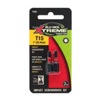 Blu-Mol - E0217068 - Xtreme Torx 15 X 1 in. L Screwdriver Bit S2 Tool Steel 2 pc
